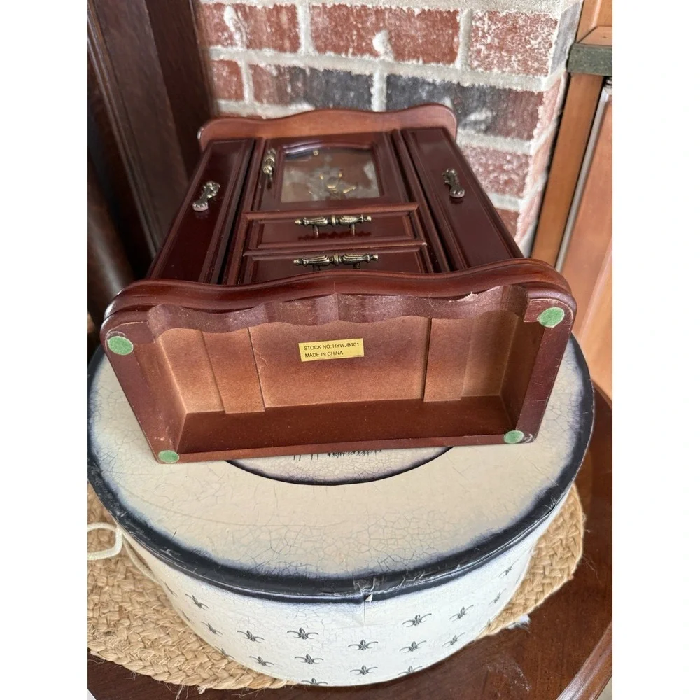 Classic Treasures Classic Treasures Walnut Finish Jewelry Chest